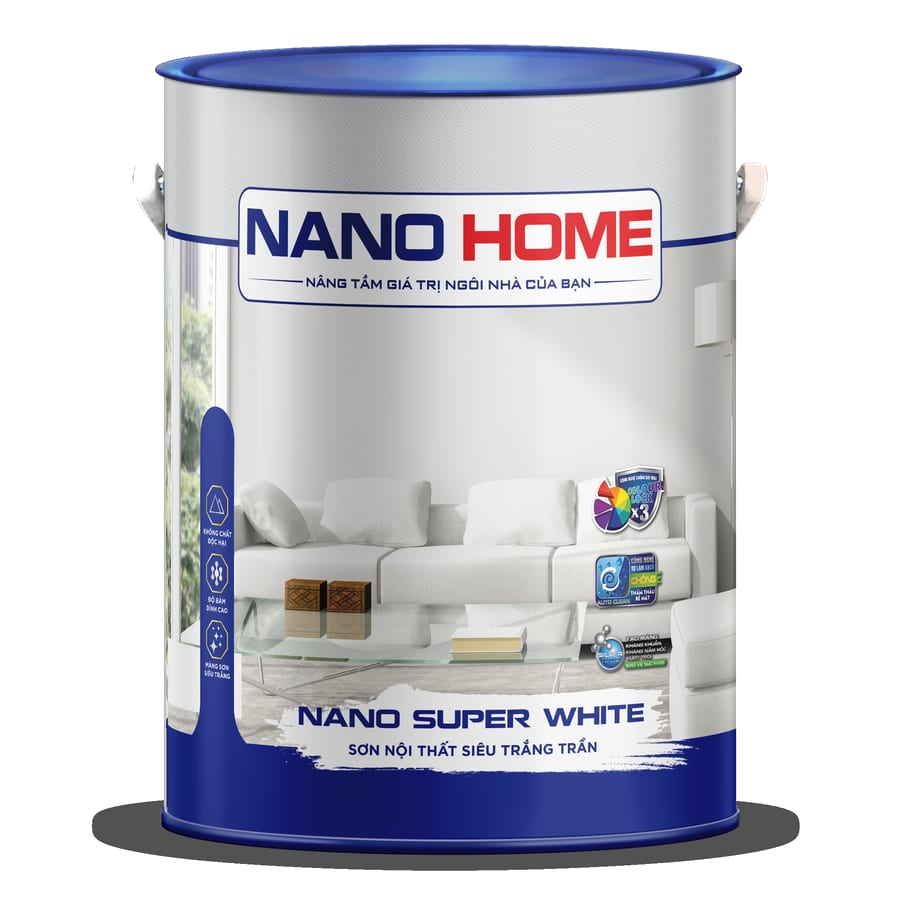 Thùng sơn NANO SUPER WHITE